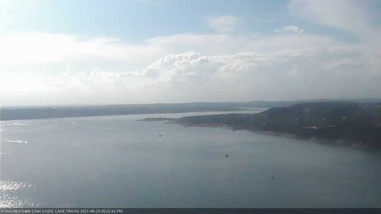 Lake Travis webcam, August 29, 2021 5:25 PM CT