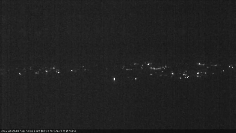 Lake Travis webcam, August 29, 2021 9:45 PM CT