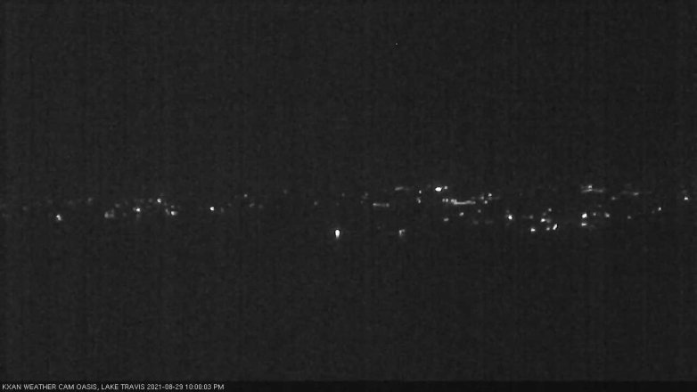 Lake Travis webcam, August 29, 2021 10:00 PM CT