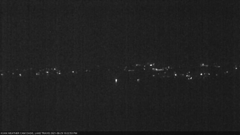 Lake Travis webcam, August 29, 2021 10:25 PM CT