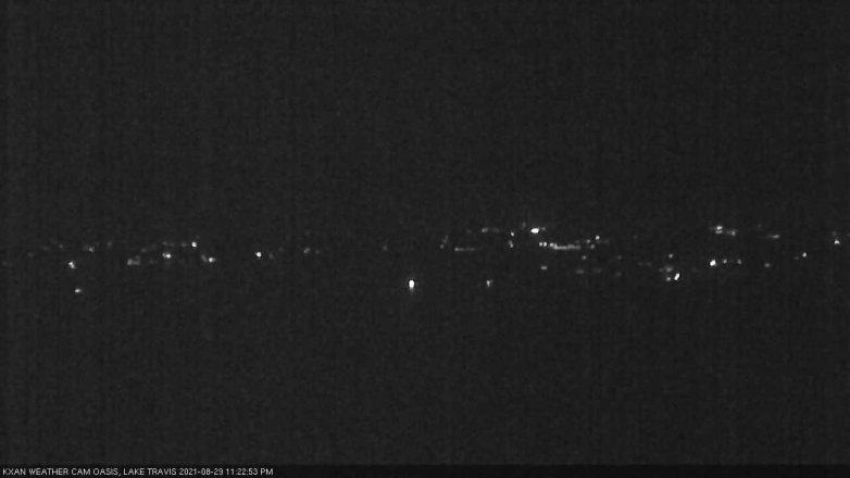 Lake Travis webcam, August 29, 2021 11:25 PM CT