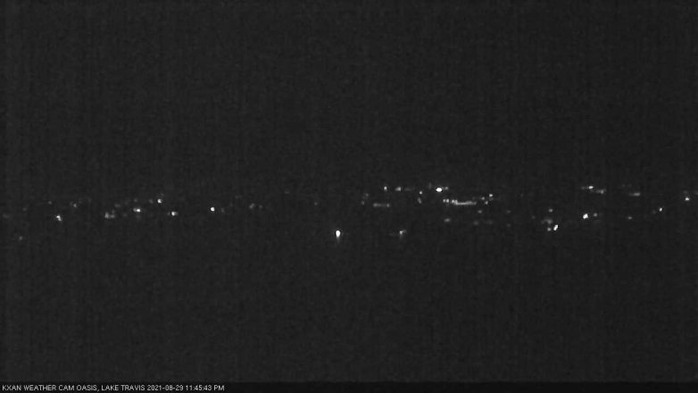 Lake Travis webcam, August 29, 2021 11:45 PM CT