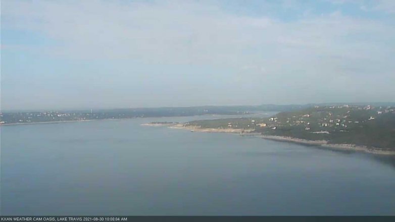 Lake Travis webcam, August 30, 2021 10:00 AM CT