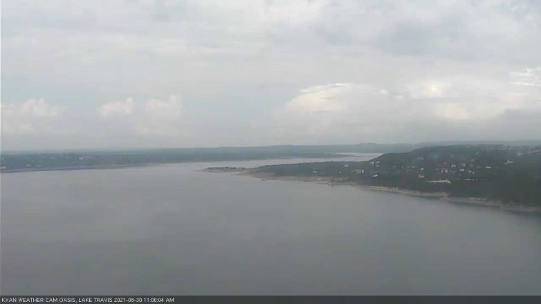 Lake Travis webcam, August 30, 2021 11:00 AM CT