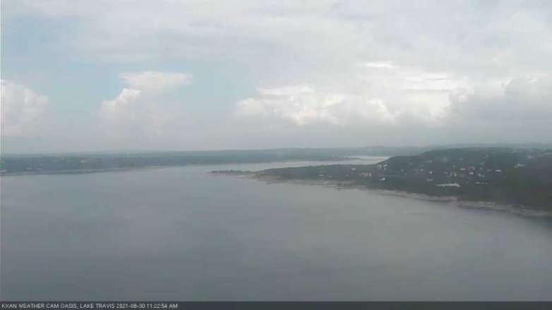 Lake Travis webcam, August 30, 2021 11:25 AM CT