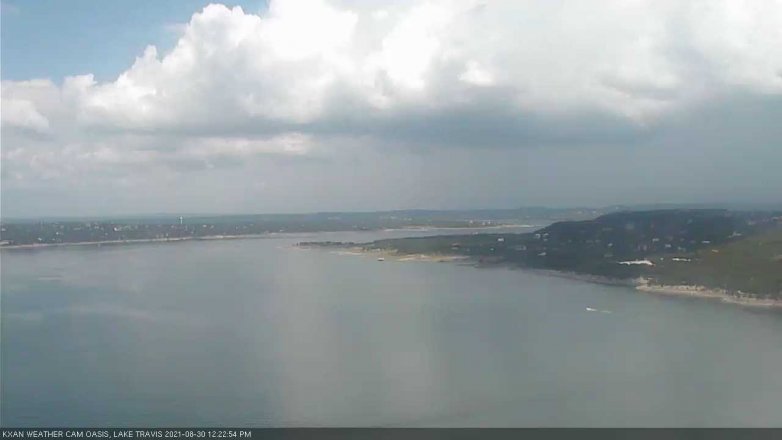 Lake Travis webcam, August 30, 2021 12:25 PM CT