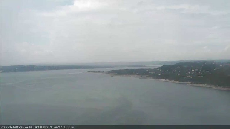 Lake Travis webcam, August 30, 2021 1:00 PM CT