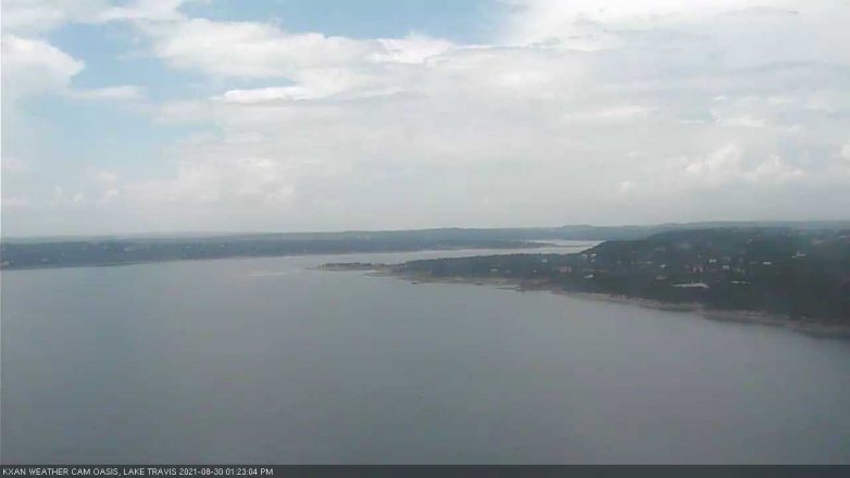 Lake Travis webcam, August 30, 2021 1:25 PM CT