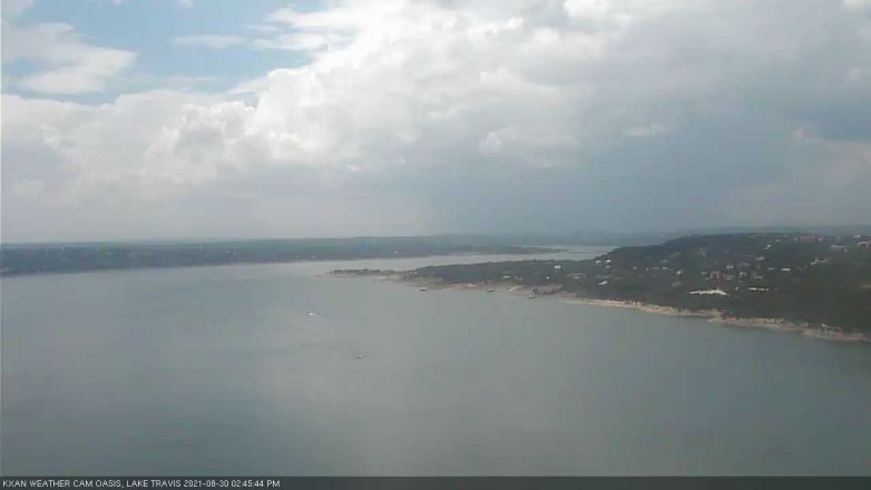 Lake Travis webcam, August 30, 2021 2:45 PM CT