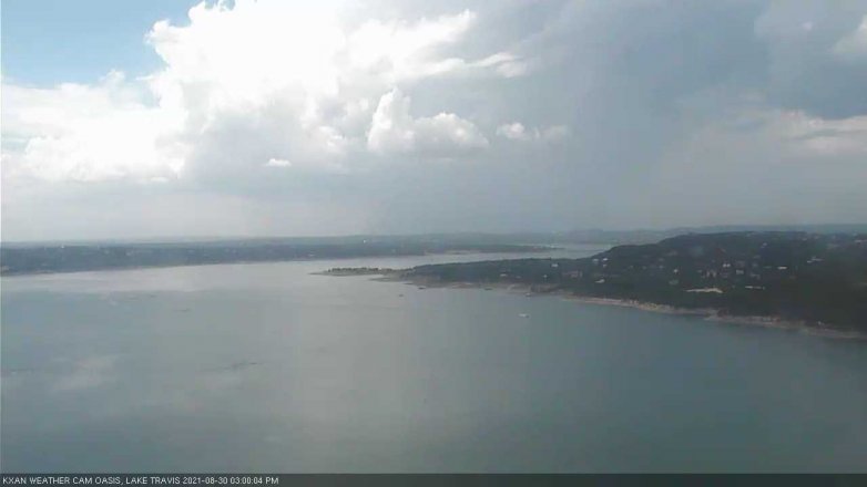 Lake Travis webcam, August 30, 2021 3:00 PM CT