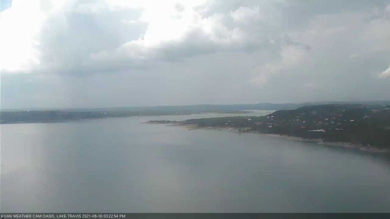 Lake Travis webcam, August 30, 2021 3:25 PM CT