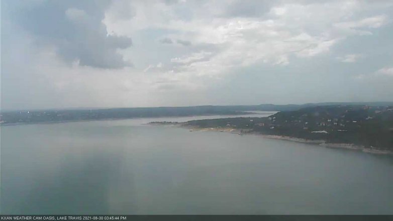 Lake Travis webcam, August 30, 2021 3:45 PM CT