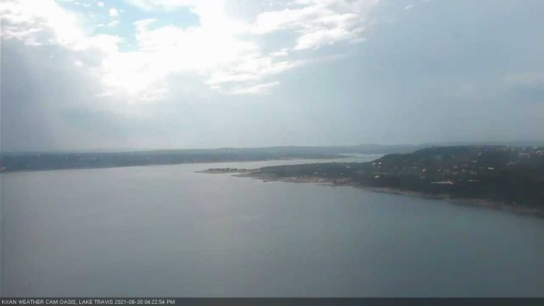 Lake Travis webcam, August 30, 2021 4:25 PM CT