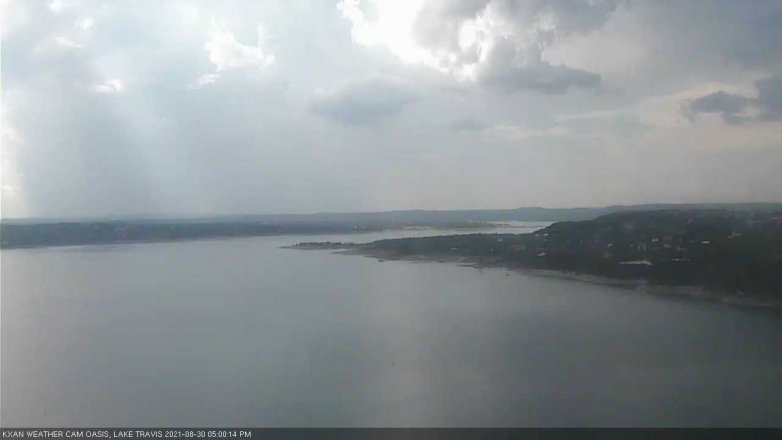 Lake Travis webcam, August 30, 2021 5:00 PM CT