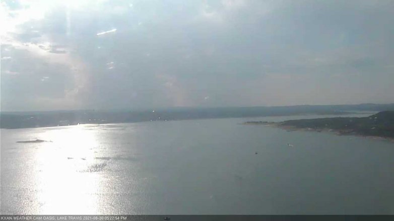 Lake Travis webcam, August 30, 2021 5:25 PM CT