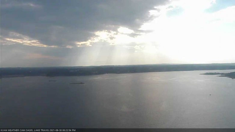 Lake Travis webcam, August 30, 2021 6:25 PM CT