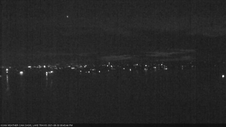 Lake Travis webcam, August 30, 2021 8:45 PM CT