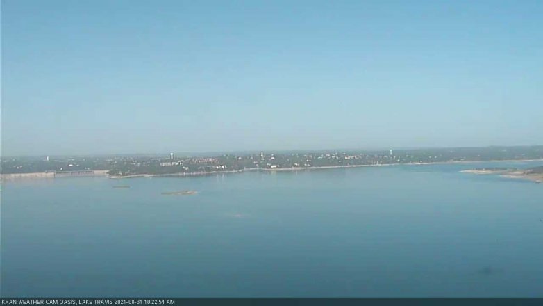 Lake Travis webcam, August 31, 2021 10:25 AM CT