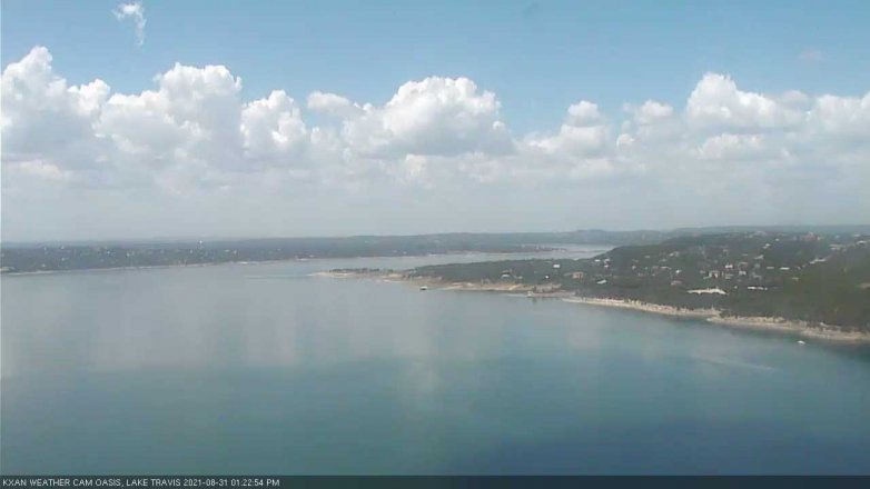 Lake Travis webcam, August 31, 2021 1:25 PM CT