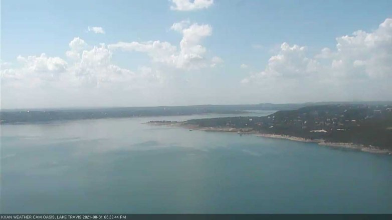 Lake Travis webcam, August 31, 2021 3:25 PM CT