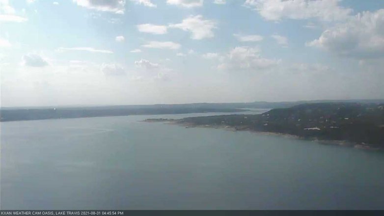 Lake Travis webcam, August 31, 2021 4:45 PM CT