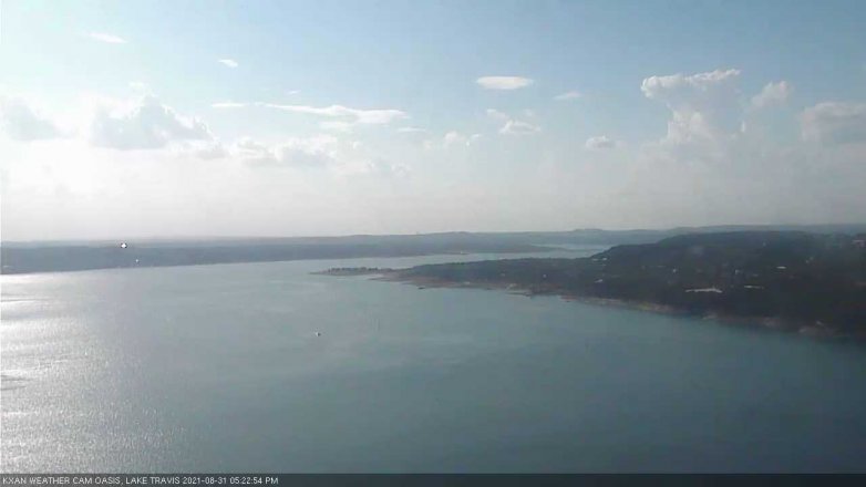 Lake Travis webcam, August 31, 2021 5:25 PM CT