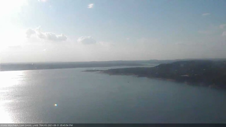 Lake Travis webcam, August 31, 2021 5:45 PM CT
