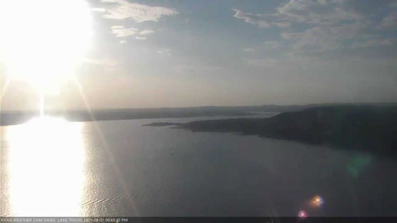 Lake Travis webcam, August 31, 2021 6:45 PM CT
