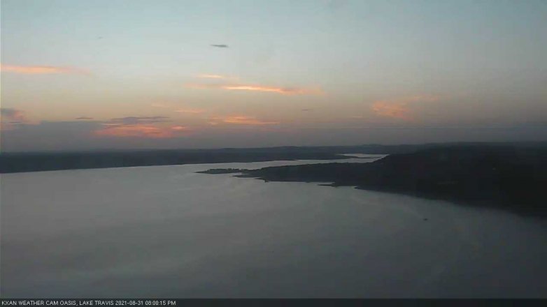 Lake Travis webcam, August 31, 2021 8:00 PM CT