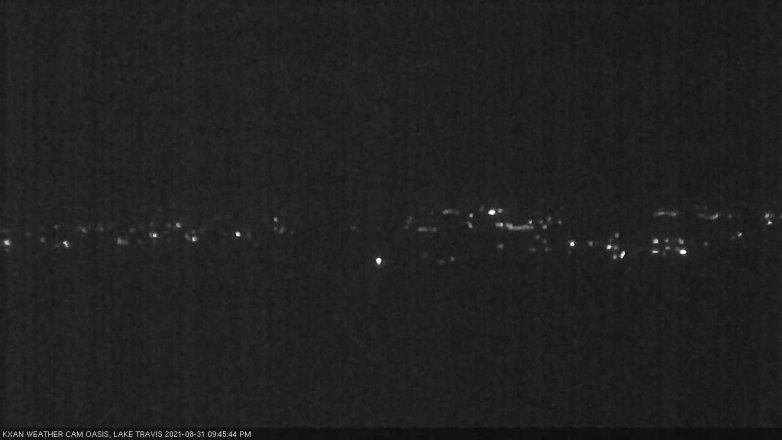 Lake Travis webcam, August 31, 2021 9:45 PM CT