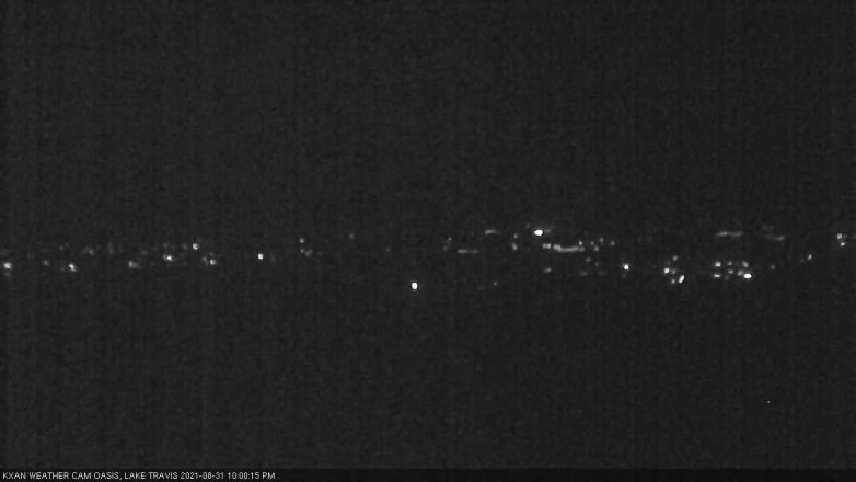 Lake Travis webcam, August 31, 2021 10:00 PM CT