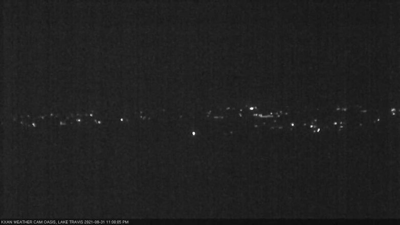 Lake Travis webcam, August 31, 2021 11:00 PM CT