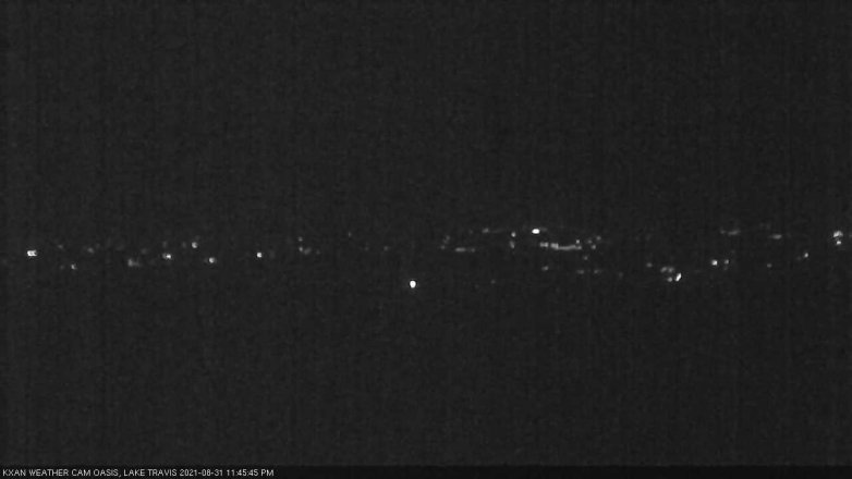 Lake Travis webcam, August 31, 2021 11:45 PM CT