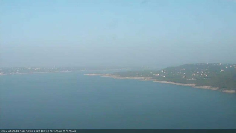 Lake Travis webcam, September 1, 2021 9:00 AM CT