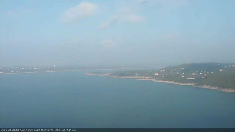 Lake Travis webcam, September 1, 2021 9:25 AM CT