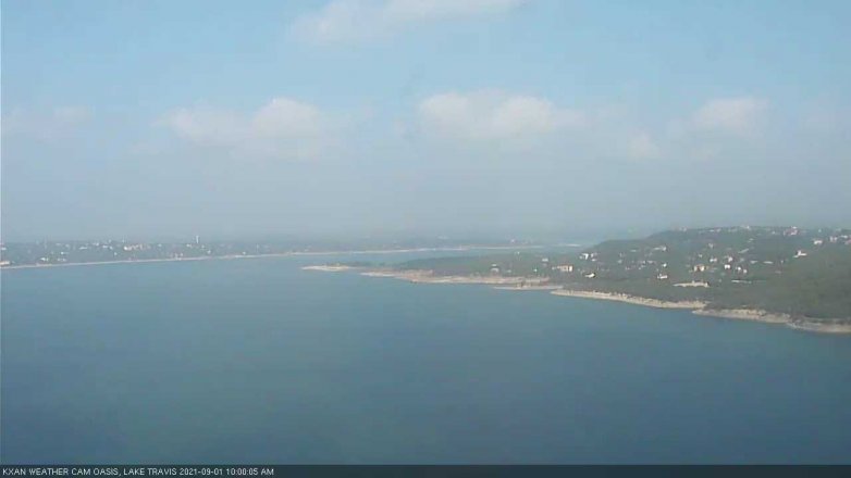 Lake Travis webcam, September 1, 2021 10:00 AM CT