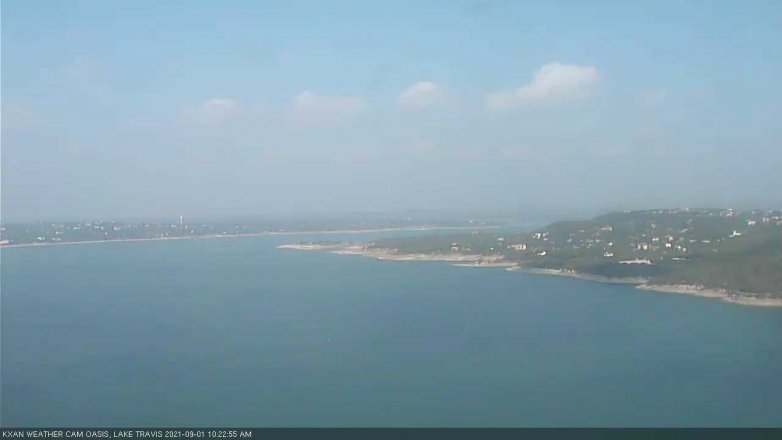 Lake Travis webcam, September 1, 2021 10:25 AM CT