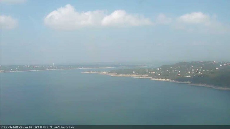 Lake Travis webcam, September 1, 2021 10:45 AM CT