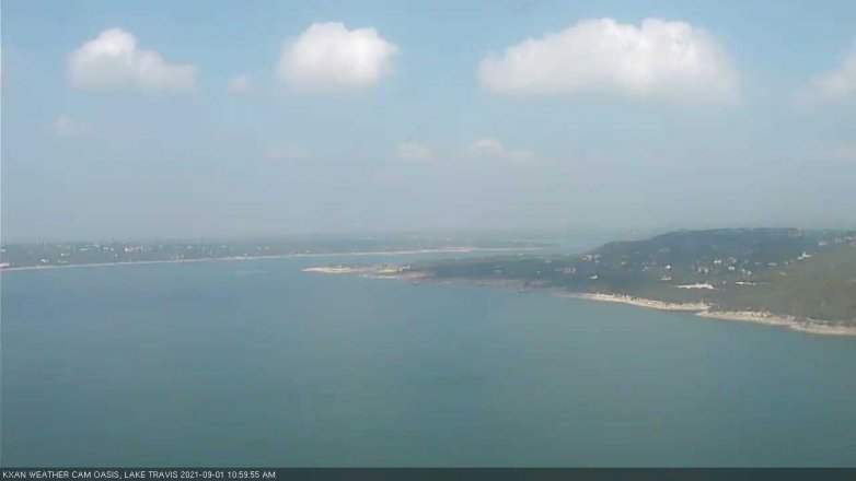 Lake Travis webcam, September 1, 2021 11:00 AM CT