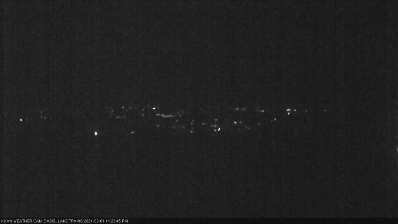 Lake Travis webcam, September 1, 2021 11:25 PM CT