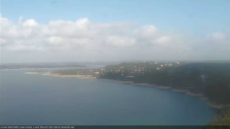 Lake Travis webcam, September 2, 2021 9:45 AM CT