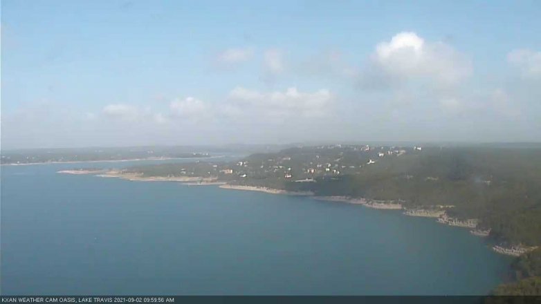 Lake Travis webcam, September 2, 2021 10:00 AM CT