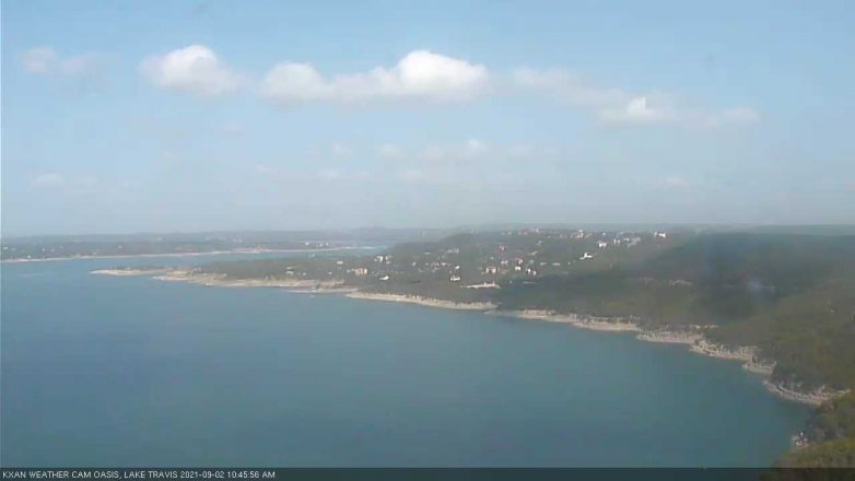 Lake Travis webcam, September 2, 2021 10:45 AM CT