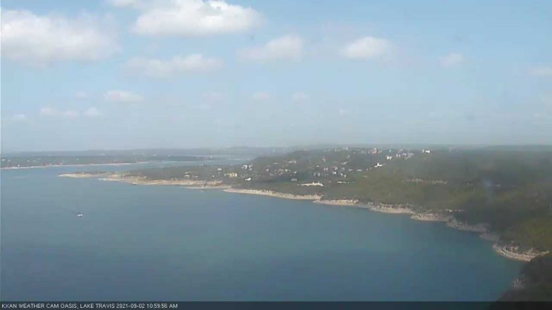 Lake Travis webcam, September 2, 2021 11:00 AM CT