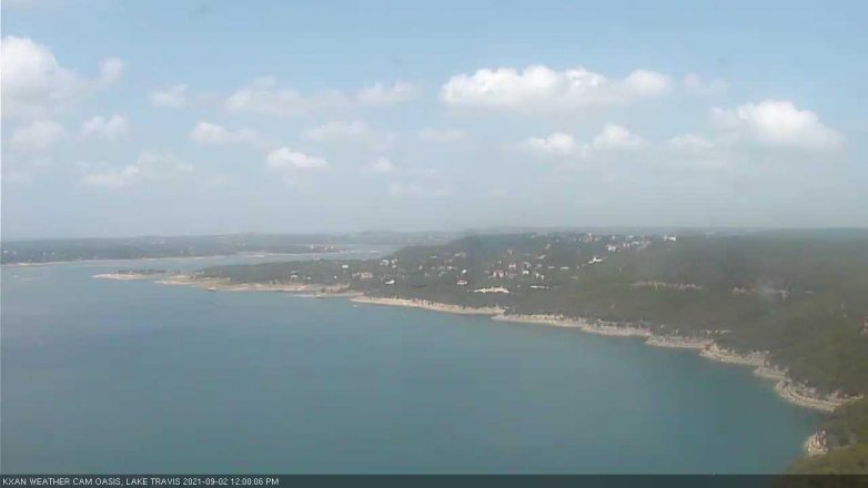 Lake Travis webcam, September 2, 2021 12:00 PM CT