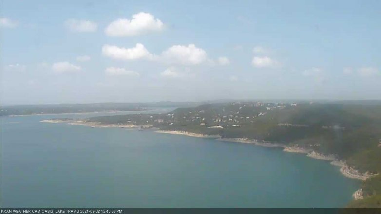 Lake Travis webcam, September 2, 2021 12:45 PM CT