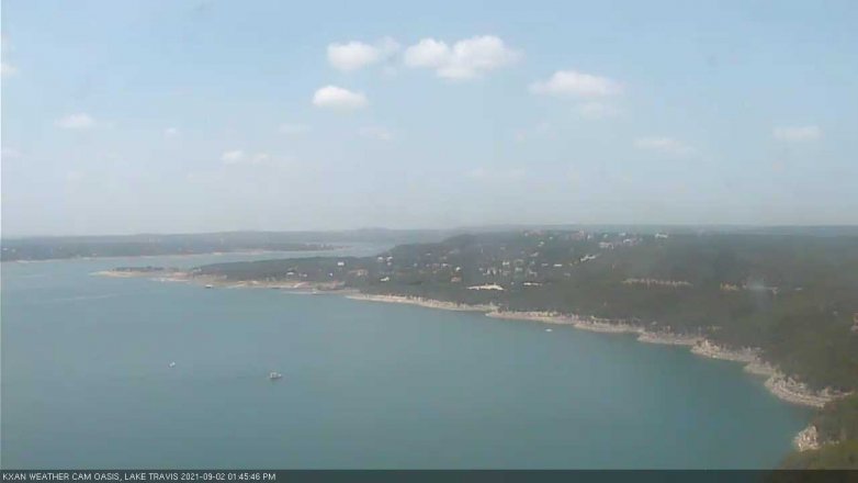 Lake Travis webcam, September 2, 2021 1:45 PM CT