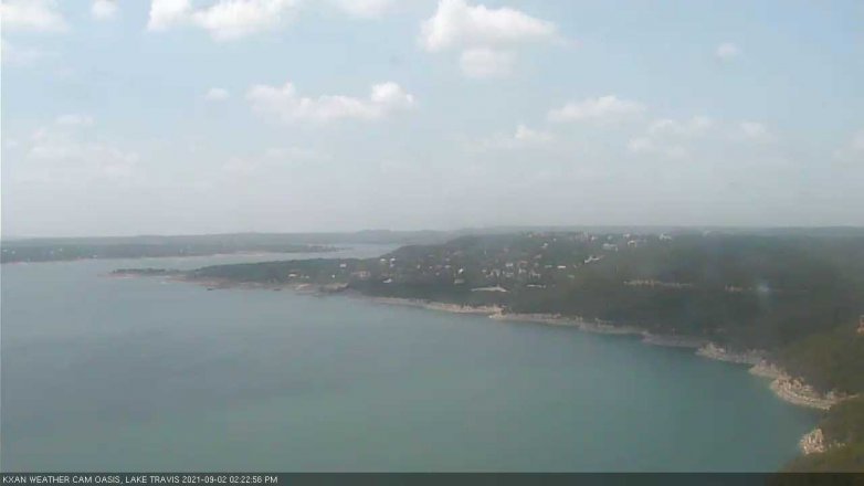 Lake Travis webcam, September 2, 2021 2:25 PM CT