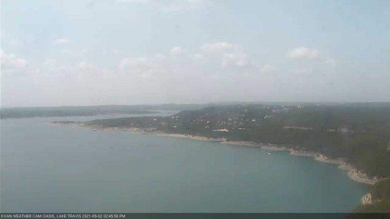 Lake Travis webcam, September 2, 2021 2:45 PM CT