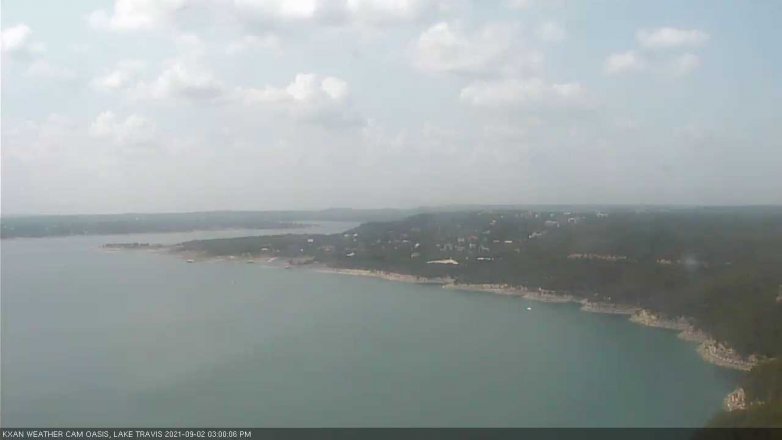 Lake Travis webcam, September 2, 2021 3:00 PM CT